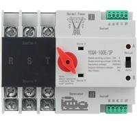 YCQ4-100E/3P 63A 100A Interruptor de transferencia automática de doble potencia 220 V CA for fuente de alimentación ininterrumpida, 1 unidad(63a)