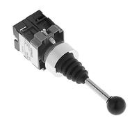 Yctze 1 Interruptor con Palanca de Mandos Momentáneo, sin Resorte de Retorno, Duradero para Control Industrial, 2 Posiciones, Resistente Al Agua, Cubierto de Goma