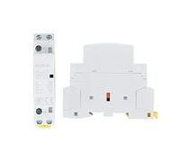 Yctze 2P 20A Contactor de CA 50/60Hz 230V (220V/230V) | Construcción duradera, montaje de 35 mm, seguro para uso doméstico, fácil instalación