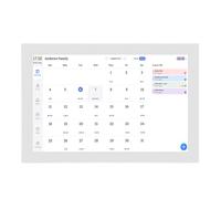 Yctze Calendario Digital Organizador Familiar Electrónico Inteligente de 15,4 Pulgadas con Pantalla Táctil para Sincronizar Horarios Planes de Comidas Gestión de Tareas y Listas (Enchufe de la UE)