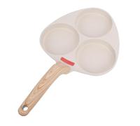 Yctze Sartén Antiadherente De 3 Tazas, Sartén Para Hornear Con De Madera Para Desayuno Anti Escaldado, Juego De Utensilios De Cocina Con Recubrimiento De Grado Alimenticio Para Calentar Incluso Para
