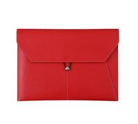 YDHSIKK Carpeta Tipo Bolsa, Carpeta organizadora de Documentos de Piel sintética A4, 33 x 23,5 cm, Multicolor, Paquete de 3(Red)