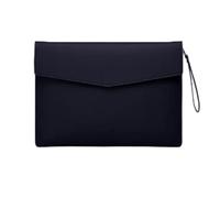 YDHSIKK Carpeta Tipo Bolsa, Organizador de Documentos de Cuero sintético Multicolor, 25,1 x 34,5 cm, for Oficina, hogar y Escuela.(Black)