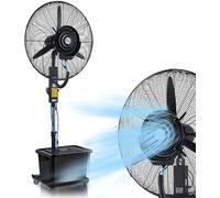 YDkjwjw Ventilador nebulizador industrial - Tanque de 42L - Oscilación 90° - Ventilador de pie profesional para uso comercial en interiores y exteriores