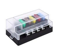 YDuupxe Caja de Protección de Circuito de 4 Vías, 150A ATO de Cuchilla | Indicador LED soplado, diseño de inserción de una sola , carcasa de nailon PA66, diseño de cubierta protectora, para barco