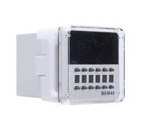 YDuupxe Relé de Tiempo, Retraso Cíclico de 0,1 S a 99 H, Pantalla Digital | Carcasa de Aleación de PC, Montaje en Panel o Riel DIN de 35 Mm, Contactos de 5 A AC250V, -10 C A 60 C, IP40, Relé de