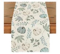 YDYAENIO Camino de Mesa Hojas de Arce Lino estacional otoño decoración de Fiesta en casa decoración de Mesa de Comedor de Cocina para Mesa de Comedor(01,150x33cm 59x13inch)
