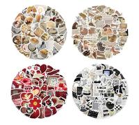YDYSAA Pegatinas Aesthetic 213 Piezas Vintage - Material Papel, Estilo Vintage, Tamaño 4cmx7cm, 213 Unidades, para Cuadernos, Botellas de Agua, Monopatín, Diario