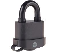 Yale Y220B/71/130/1 - Candado acero inoxidable 60 mm 3 llaves, para exterior, EN12320, doble bloqueo antirrobo seguridad para taquilla, caja de herramientas, armario