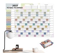 Year Calendar Double-Sided 12 Months - Large Wall Planner