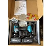 YEARTOP Mini sierra circular de 4 pulgadas compatible con batería Makita de 18 V, 40 mm de profundidad de corte, minisierra circular de mano con 2 baterías de 4000 mAh, 850 W sin escobillas, sierra