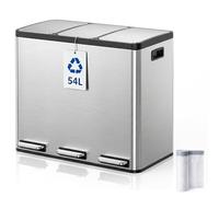 YEAUPE PRO Cubo de Basura Cocina 54L Triple 3x18L para Reciclaje
