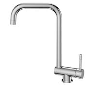 YEAUPE PRO Grifo de cocina plegable para ventana delantera - Grifo de cocina giratorio 360° 180 ° plegable de acero inoxidable 304 - Grifo mezclador con 2 tipos de chorro, diseño de arranque en frío