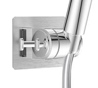 YEAUPE PRO - Soporte de cabezal de ducha adhesivo potente, sin perforación, ajustable a 90°, soporte de ducha impermeable, soporte de pared universal de repuesto para manguera de ducha para bidé de