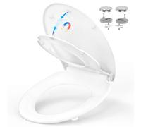 YEAUPE PRO Tapa WC Universal Asiento de Inodoro Familiar Blanco Forma O