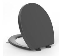 YEAUPE PRO Tapa WC Universal Asiento Inodoro Forma O Gris