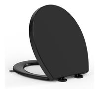 YEAUPE PRO Tapa WC Universal Asiento Inodoro Forma O Negro