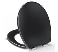 YEAUPE PRO Tapa WC Universal Asiento Inodoro Forma O Negro