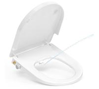 YEAUPE PRO Tapa WC Universal Bidet Soft Close Doble Boquilla Blanco Forma D