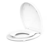 YEAUPE PRO Tapa WC Universal Familiar Forma de O, Cierre suave, Blanco