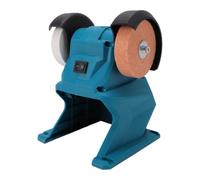 Yechiry Amoladora de Banco Mini Inalámbrica de 70 Mm con Doble Rueda de | Cuerpo de ABS, 5500 R/min, Eliminación de óxido, Afilado de Brocas, Compatible con Batería Makita, Ventosas, Pulidor de Metal