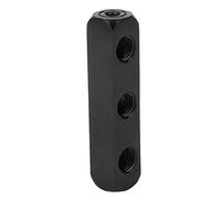 Yechiry Bloque Colector de Manguera de Aire, Divisor Neumático de Aluminio Duradero para Sistemas Neumáticos, BSPP de 1/4 de Pulgada, Opción Compacta de 3 Vías (84.00)