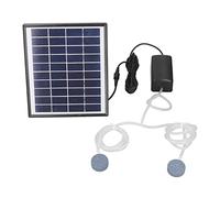 Yechiry Bomba de Estanque Solar de 10 V, Kit de Bomba de Aire Ajustable de 6 W con Piedras de Burbujas para Oxigenación de Emergencia