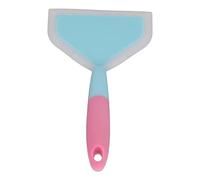 Yechiry Espátula de Silicona para Cocinar, Duradera, de Dos Colores, Pala para Freír de Boca Ancha para Uso en la Cocina, Adecuada para Panqueques y Tortillas, 10x4,7 Pulgadas (cabeza de pala azul)