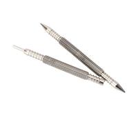 Yechiry Juego de Punzones para Clavos y Pasadores de Bisagra de Doble Cabeza, Juego de 2 Clavos con Resorte de Acero para Cojinetes, Punzones para con Antideslizante, para Superficies de Madera,