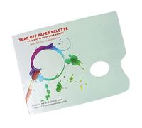 Yechiry Paleta de Papel Desechable, Conveniente para Arrancar, 30 Hojas para Artistas de Pintura, Papel de Paleta Gouache Al óleo de Acuarela para Suministros de Arte