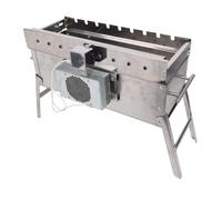 Yechiry Parrilla de Carbón Giratoria, Acero Inoxidable, 19,69 Pulgadas de | Acero Inoxidable Resistente Al Calor, Uso de Picnic para Acampar, Parrilla para Barbacoa Al Aire Libre, Compatible con