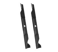 Yechiry Reemplazo de Cuchilla de Cortacésped de Alta Elevación, Cuchillas de Cortacésped Duraderas, Rendimiento de Corte óptimo para Tractores de Césped de 46 Pulgadas, 2 Piezas, Acero Al Carbono