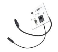 Yechiry Toma Multimedia de Aleación de Aluminio, 5 Interfaces | Fácil montaje en pared, USB, , VGA, RJ45, 3,5 MM