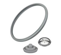 YEDPGUE Set de 2 Piezas, Anillo de Sellado de 22 cm de Silicona y Junta de Señal de Cocción, Piezas de Repuesto Universales para Ollas a Presión de Diferentes Capacidades