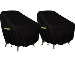 YedZen Funda Protectora para Sillas de Jardín, 2 Piezas 420D Oxford 89x97x74 cm Funda para Sillón Exterior, Impermeable Fundas Sillas Balcon para Muebles Jardín, Sillones Terraza, Acapulco
