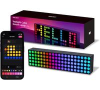 Yeelight Lámpara LED Pixel Inteligente, DIY 16M Colores, Sincronía Musical RGB+IC, Pantalla para Reloj/Emoji, Compatible con Alexa y Matter, App, WiFi 2.4GHz, Decoración Gris para Gaming y Dormitorio