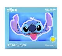 Yellowpop Letrero de neón con cara de Stitch de Disney para decoración de pared, luces LED de neón de bajo consumo para todas las paredes