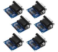 YELUFT 6 módulos convertidores RS232 a TTL, módulo de puerto serie/placa de puerto serie hembra a TTL con chip MAX3232 para Arduino, Raspberry Pi, microcontroladores