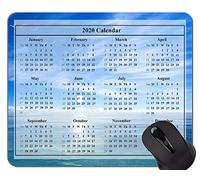 YENDOSTEEN Calendario 2020 con días de Fiesta Alfombrillas de ratón Personalizadas, Gaviota Playa temática Oficina Alfombrilla de ratón