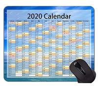 YENDOSTEEN Calendario 2020 con la Alfombrilla de ratón Original de Encargo de los días de Fiesta, Almohadillas de ratón temáticas de la Playa de la Gaviota
