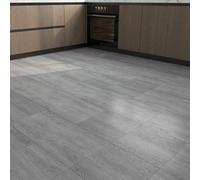 Yenhome 3 Piezas Suelo PVC Adhesivo Madera Gris Caravana 30x30cm Piso Vinilico Autoadhesivo Suelo PVC Lamas Madera Gris para Dormitorio Cocina Papel Adhesivo para Pisos Azulejos Baño Impermeable