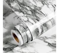 Yenhome Papel Pintado Adhesivo Marmol Gris Oscuro Papel Adhesivo Baño 40x300cm Vinilo Autoadhesivo Marmol Dormitorio Impermeable Vinilo pared Muebles Encimera Cocina Resistente al Aceite