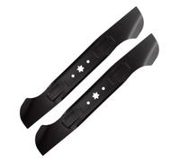 Yeobezn Paquete de 2 cuchillas de mantillo de 46 pulgadas de repuesto 942 | Compatible con cubiertas Troy-Bilt de 6 puntos, ajuste de estrella de acero duradero (Hi Lift)