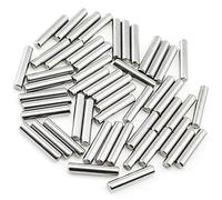 Yesallwas 50pzs Clavija Pasador 5mm x 20 mm Pasadores de Seguridad, Acero Inoxidable 304 Cilíndrico Soporte Estante Pasador ,Marcadores Espigas Madera para Fijar y Conectar Estantes Muebles (M5 x 20)