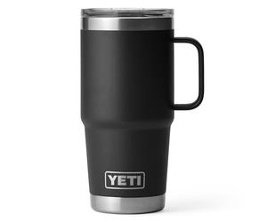 YETI Rambler Travel Mug, Stainless Steel Vacuum Insulated Mug with Stronghold Lid, Black, 20 oz (591 ml)