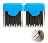 Yewseas Set de 20 Minas de Recambio para Compás 2mm HB, Ricaricas para Compás Profesionales, Reemplazo de Minas de Compás, Tubos de Recarga para Compás Plegable y Fijo, Minas para Escritura y Dibujo