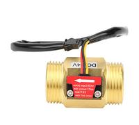 YF-B10 Interruptor de medidor de Flujo Hall Sensor de Flujo de Agua G1in Contador de medidor de turbina DC24V 2 ~ 50L/MIN Cable Externo Sensor de Flujo de Agua de Cobre Medidor de Flujo de turbina