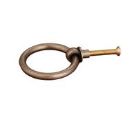 YGMNQAL Tiradores De Anilla Retro 1 unidad de 40mm/50mm cajas de joyería Vintage perillas de anillo muebles cajón de gabinete armario tiradores de puertas manija de latón/bronce antiguo(40mm B)