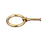 YGMNQAL Tiradores De Anilla Retro 1 unidad de 40mm/50mm cajas de joyería Vintage perillas de anillo muebles cajón de gabinete armario tiradores de puertas manija de latón/bronce antiguo(40mm A)