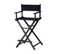 YGSGJSP Silla de Director Plegable Silla de Director Artista Maquillaje con Marco Aluminio, Muebles Exterior Plegables, Plegable portátil Ligero(Black)